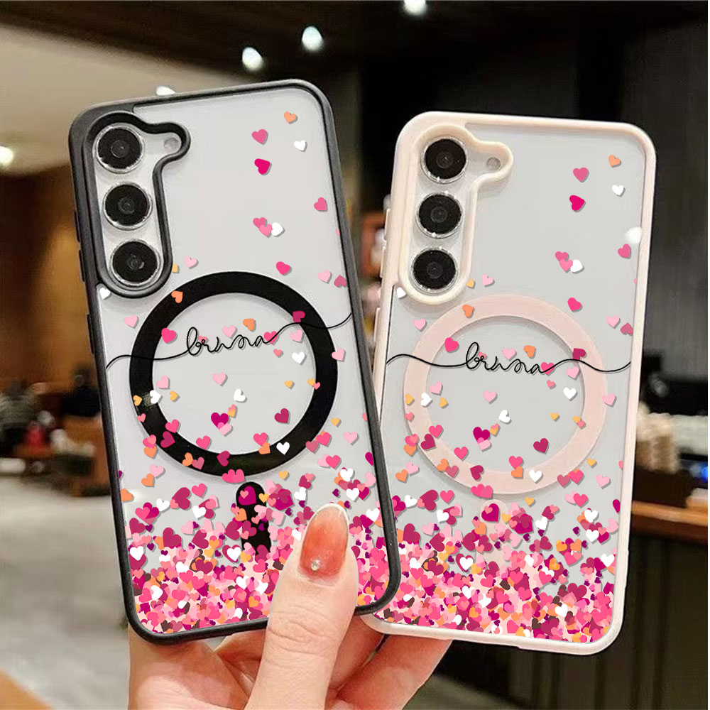Phone Cases Galaxy S26 - Pink Heart Print Phone Case For