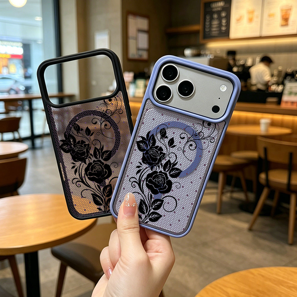 Phone Cases Purple - Advanced Rose Purple Lace Printed Phone