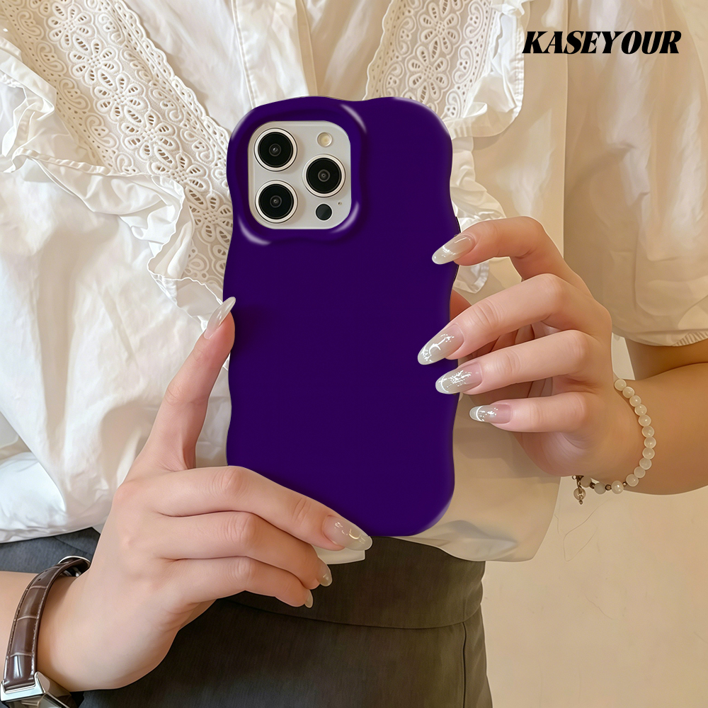 Phone Cases Purple - Solid Deep Purple Fashion 2 in