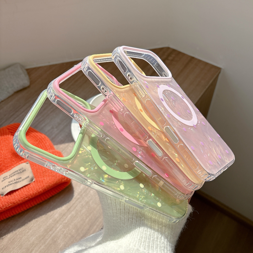 Phone Cases Highpoint - High Quality Gradient Wave Point Transparent