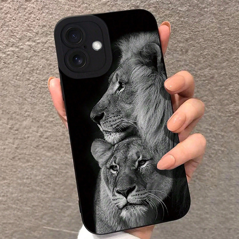 Phone Cases Xs Max - Detailed and Perforated Colorful Lion Print