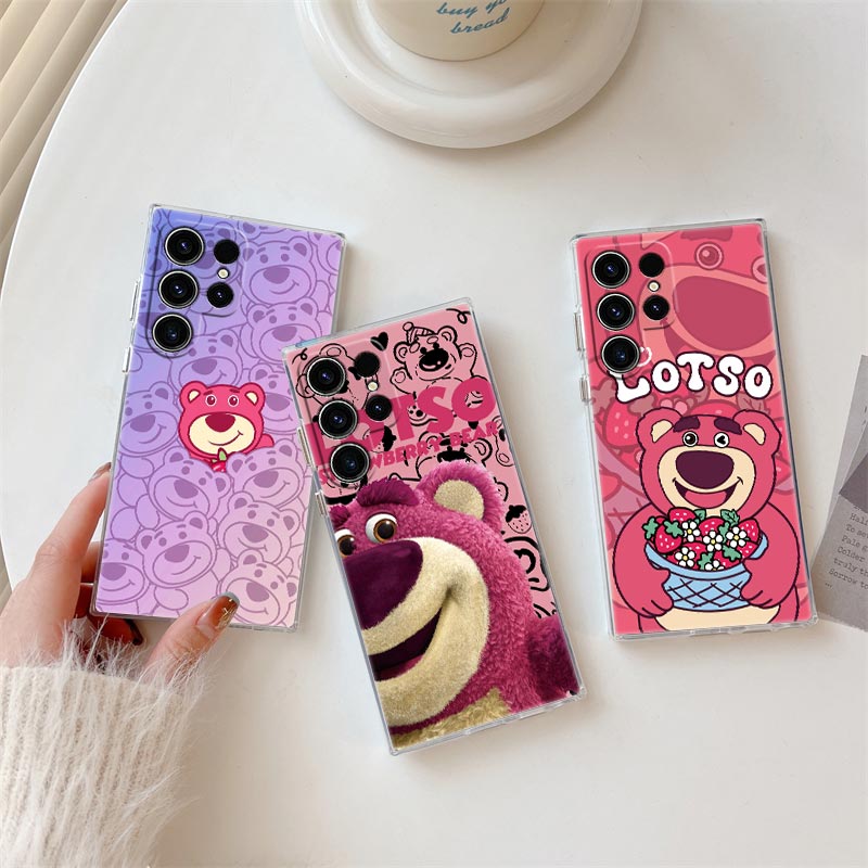 Phone Cases Galaxy S26 - Strawberry Bear Lotso Transparent Case For