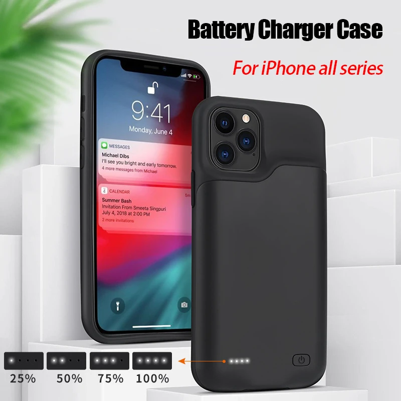 Phone Cases That Charge Your Phone - 20000mAh Battery Charger Case For iPhone