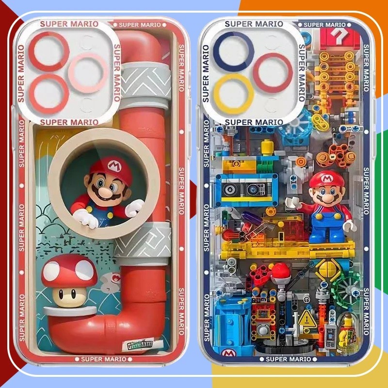Phone Cases Galaxy S26 - Fun M-Mario Blocks Cool Silicone Phone