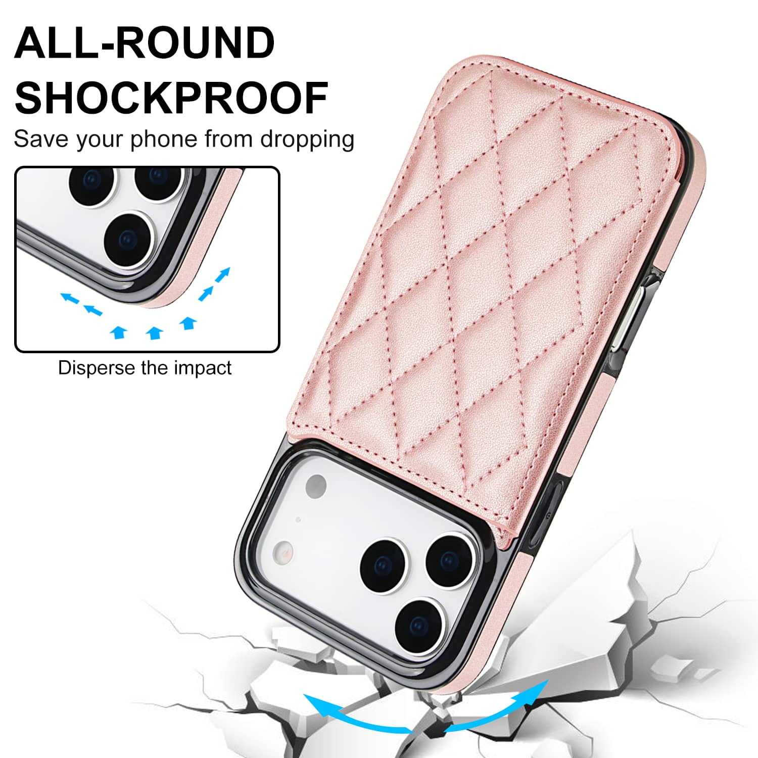 For iPhone 17 Pro Max 15 16 13 - Leather Folio Wallet Case recension och pris