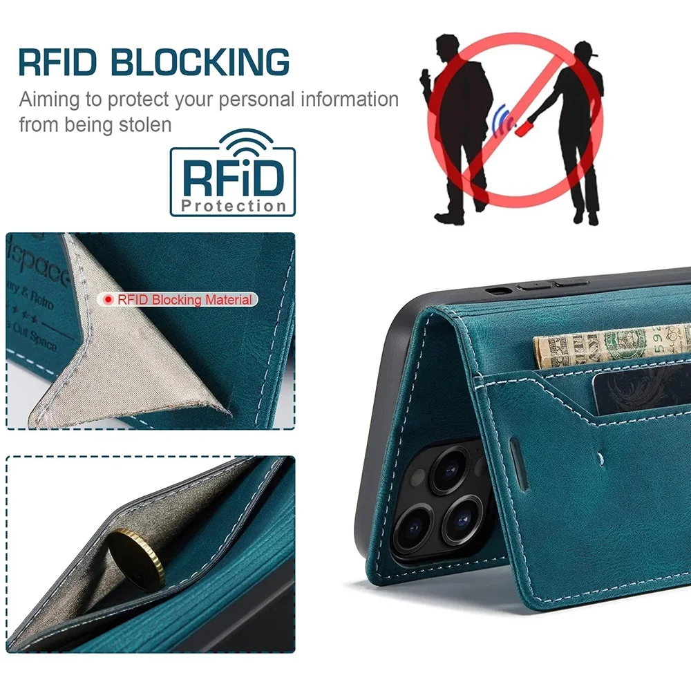 Leather Cases for IPhone 16 15 - Leather Folio Wallet Case recension och pris