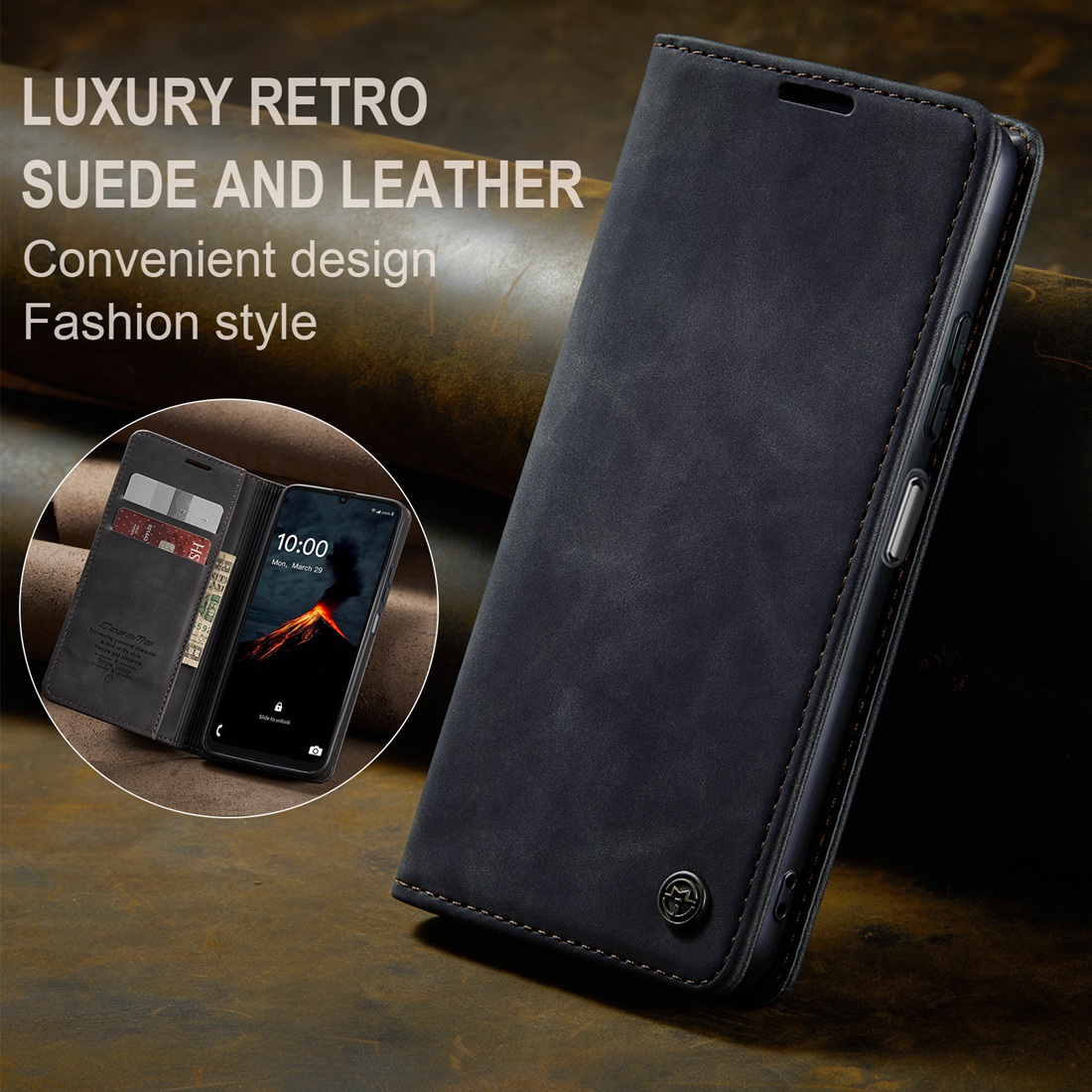 Fit Samsung Galaxy A06 4G 2024 - Leather Folio Wallet Case recension och pris