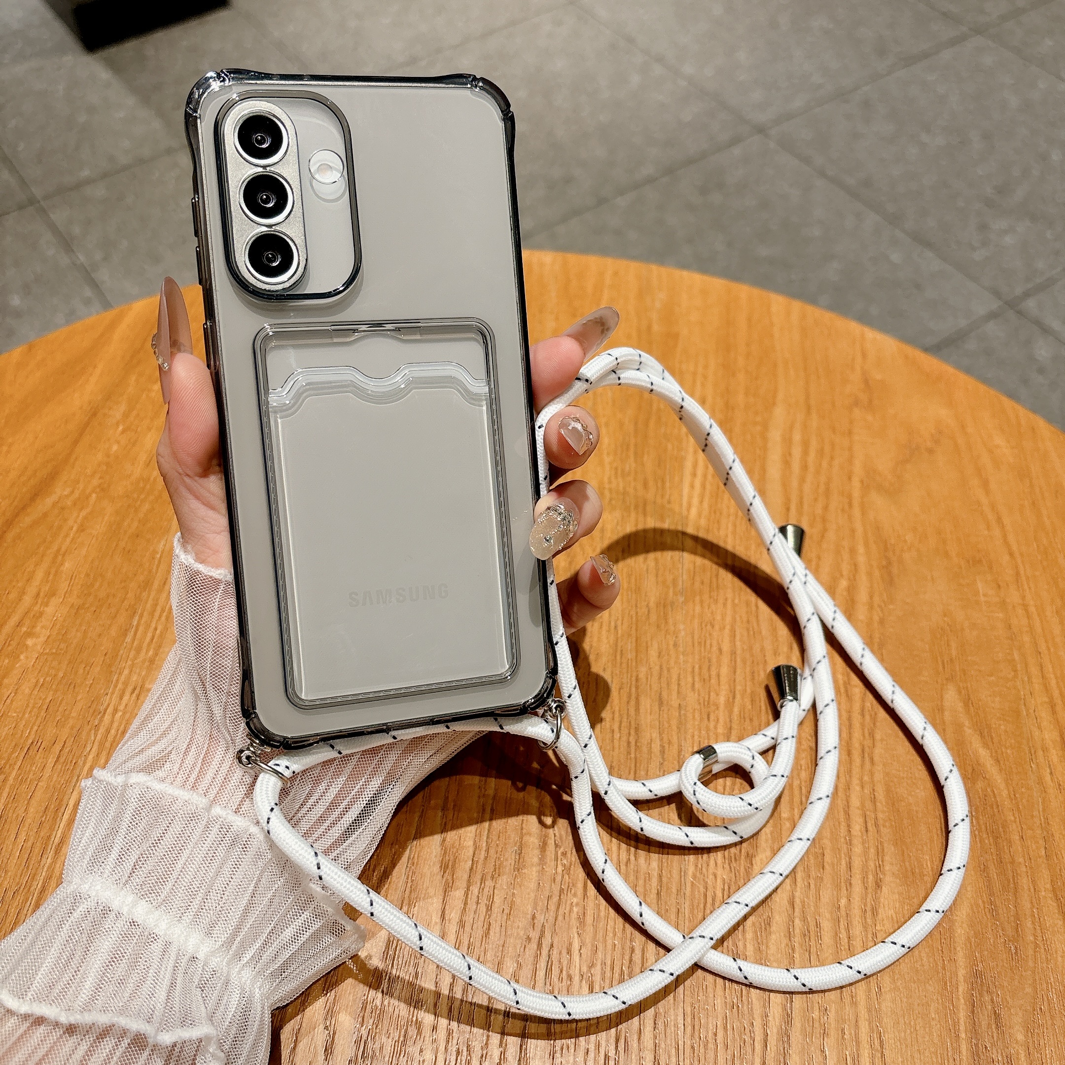Light Gray Crossbody Strap Car - Phone Cases With Loop recension och pris