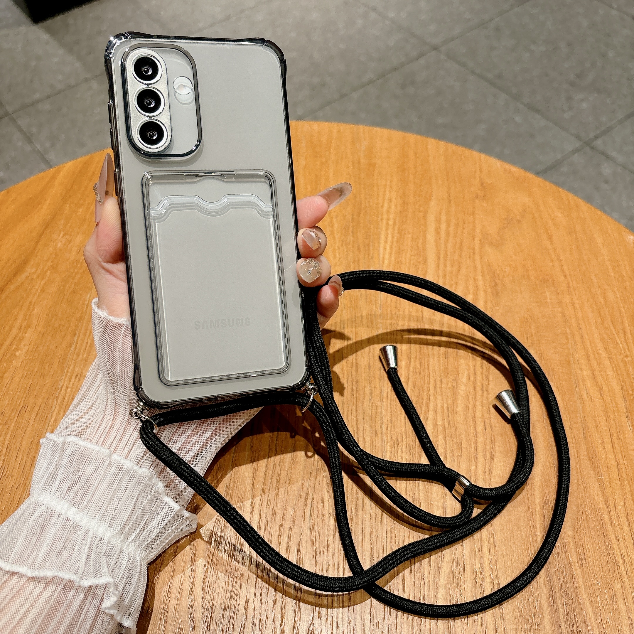 Light Gray Crossbody Strap Car - Phone Cases With Loop recension och pris