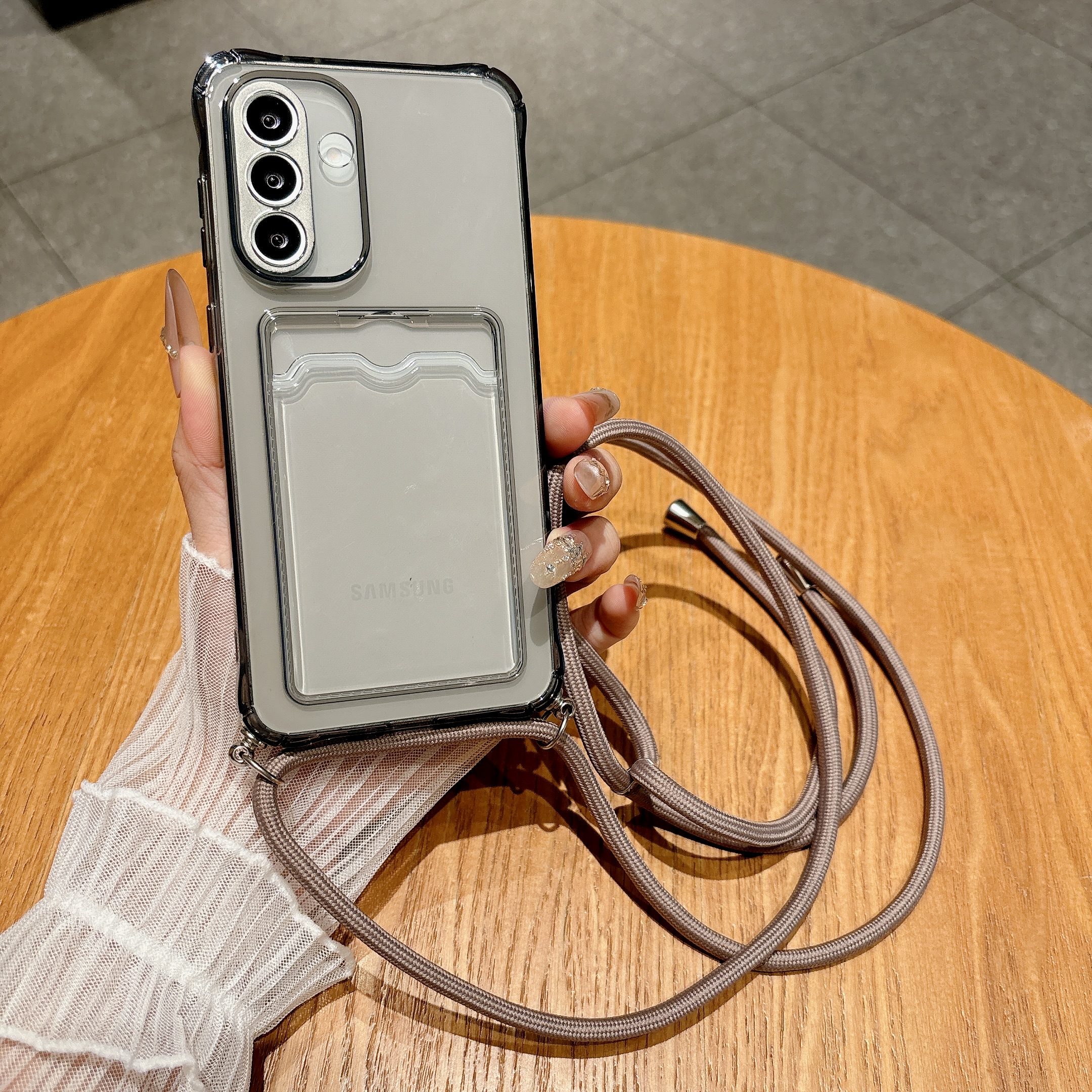 Light Gray Crossbody Strap Car - Phone Cases With Loop recension och pris