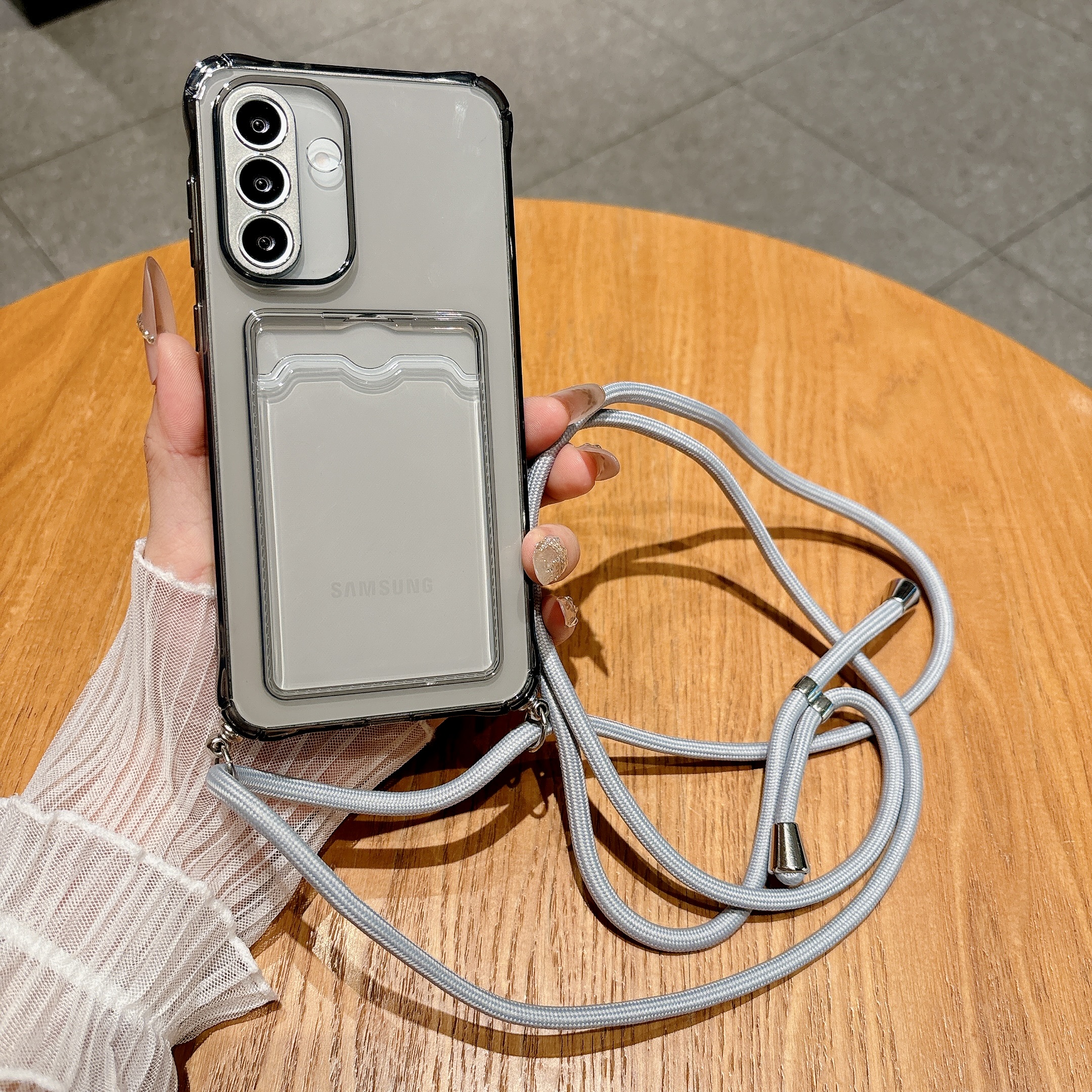 Light Gray Crossbody Strap Car - Phone Cases With Loop recension och pris
