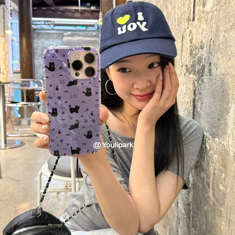 Ins Cute Girl Flower Purple Fu - Phone Cases Cool Girl recension och pris