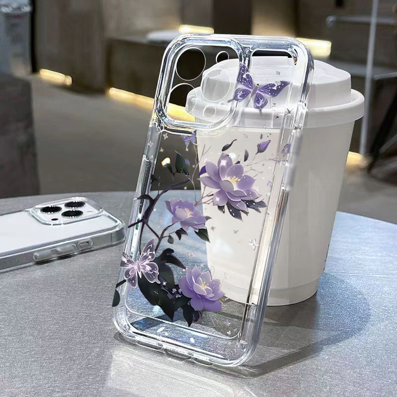 Pink and Purple Lotus Pattern  - Phone Cases Purple recension och pris