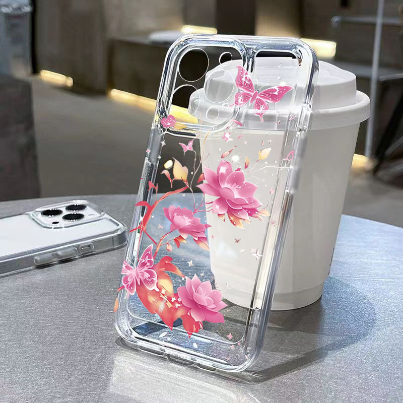 Pink and Purple Lotus Pattern  - Phone Cases Purple recension och pris