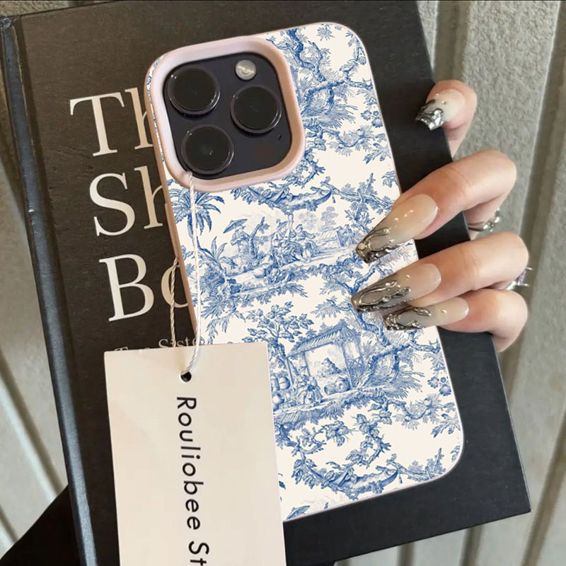 Fashion Blue White Porcelain P - Phone Cases Xs Max recension och pris