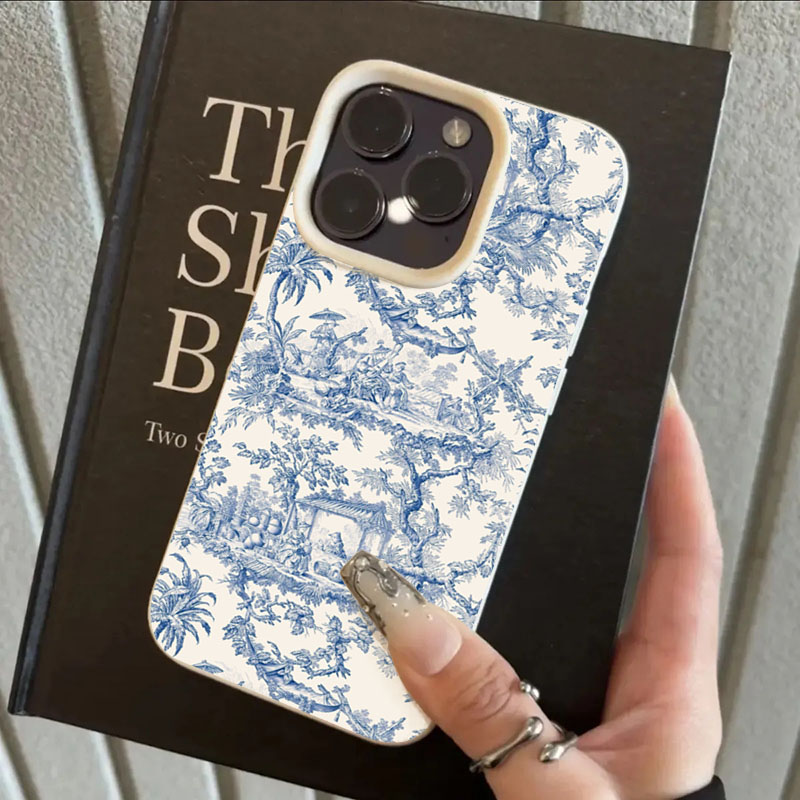 Fashion Blue White Porcelain P - Phone Cases Xs Max recension och pris