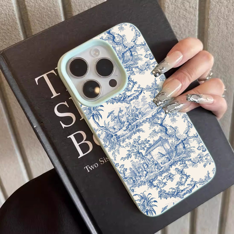 Fashion Blue White Porcelain P - Phone Cases Xs Max recension och pris