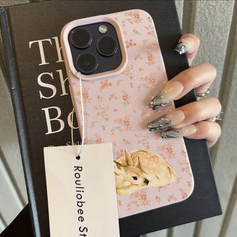 Cute Deer Full Floral Pattern  - Phone Cases Xs Max recension och pris