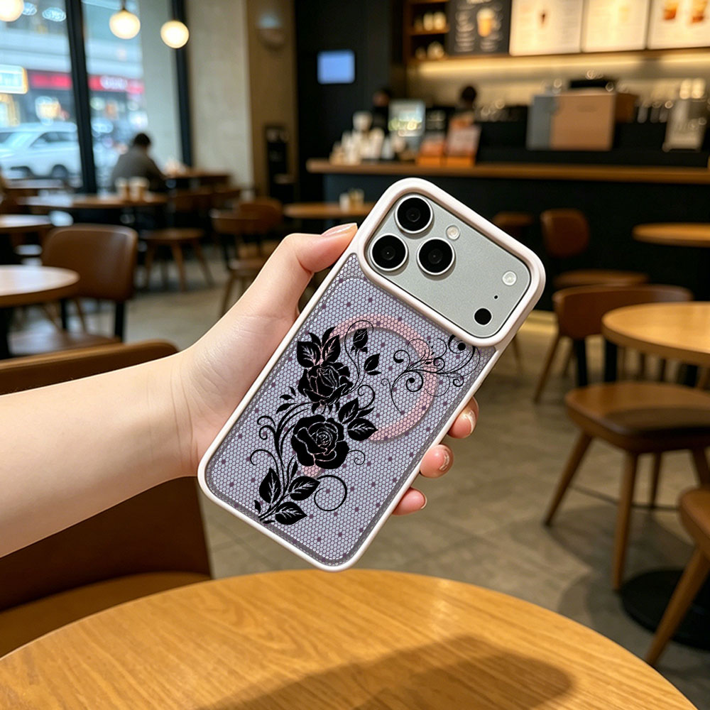 Advanced Rose Purple Lace Prin - Phone Cases Purple recension och pris