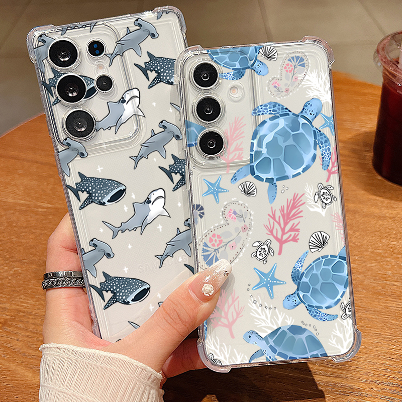 Whale Turtle Pattern Clear Pho - Phone Cases Galaxy S26 recension och pris