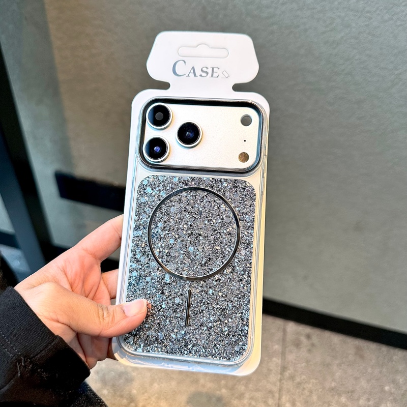 Luxury Giltter for Magsafe Cas - Phone Cases That Charge Your Phone recension och pris