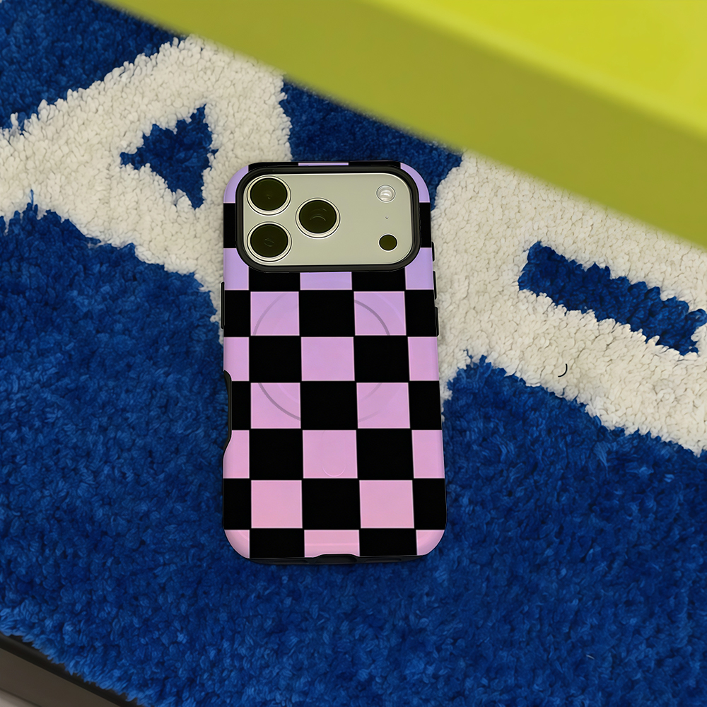 Purple Checkerboard Phone Case - Phone Cases Purple recension och pris