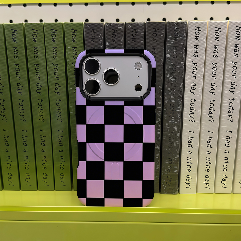 Purple Checkerboard Phone Case - Phone Cases Purple recension och pris