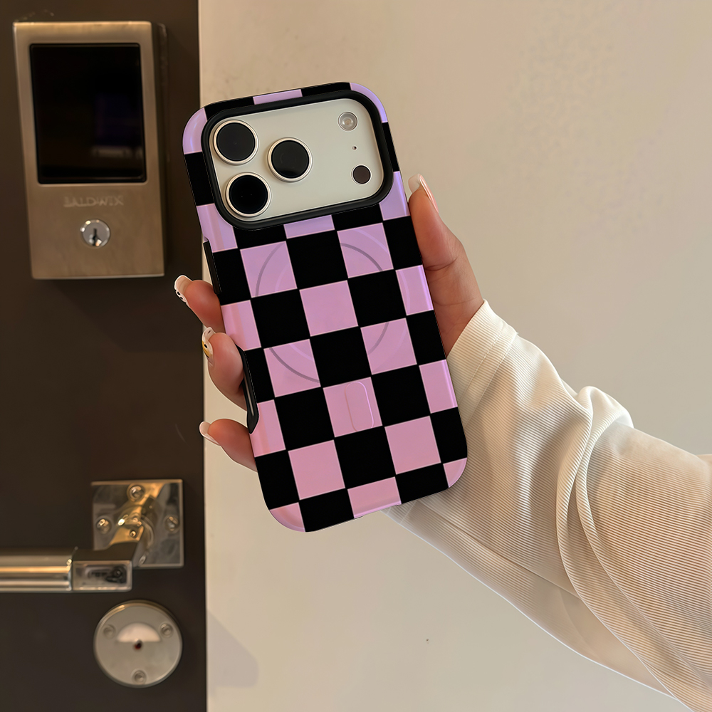 Purple Checkerboard Phone Case - Phone Cases Purple recension och pris