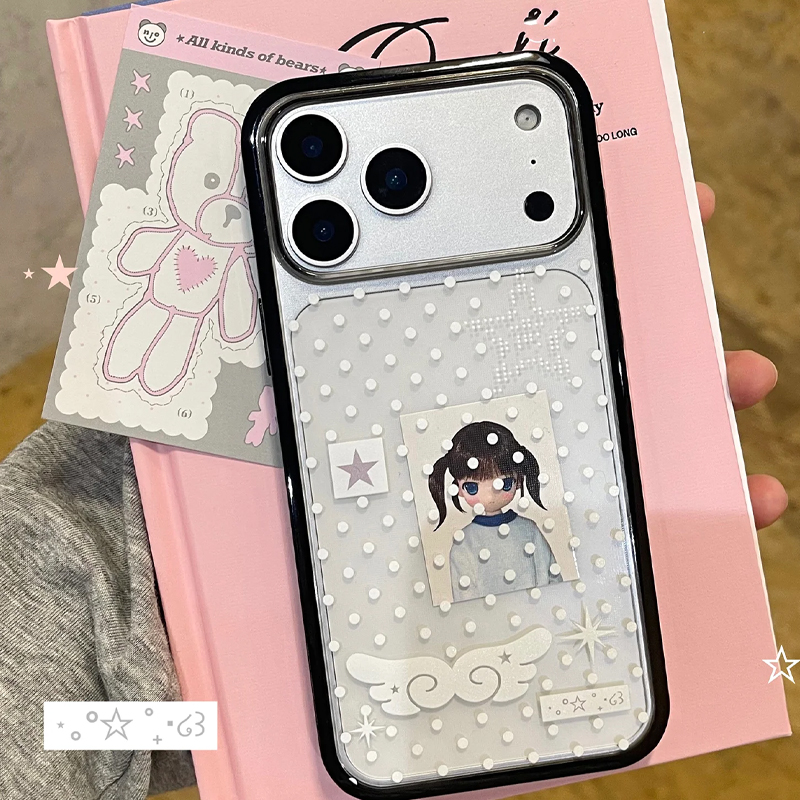 Ins Korean Girl Polka Dots Win - Phone Cases Cool Girl recension och pris