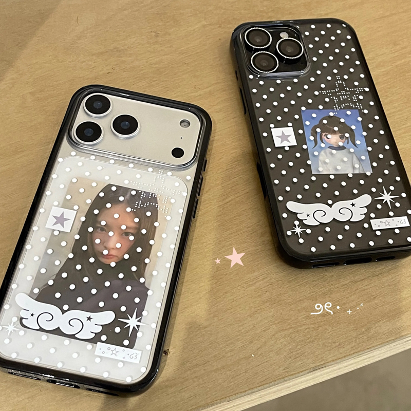 Ins Korean Girl Polka Dots Win - Phone Cases Cool Girl recension och pris