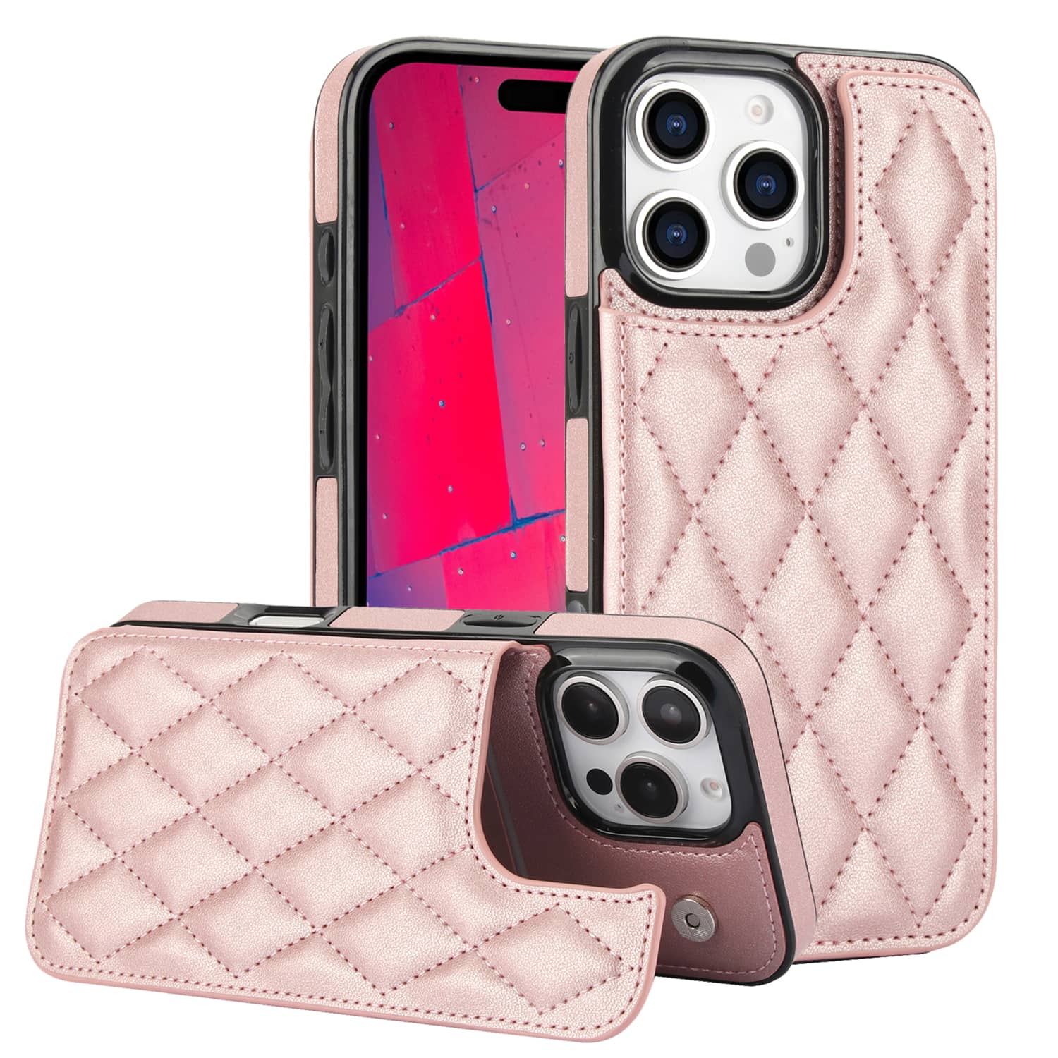 For iPhone 16 Pro Max iPhone 1 - Leather Folio Wallet Case recension och pris