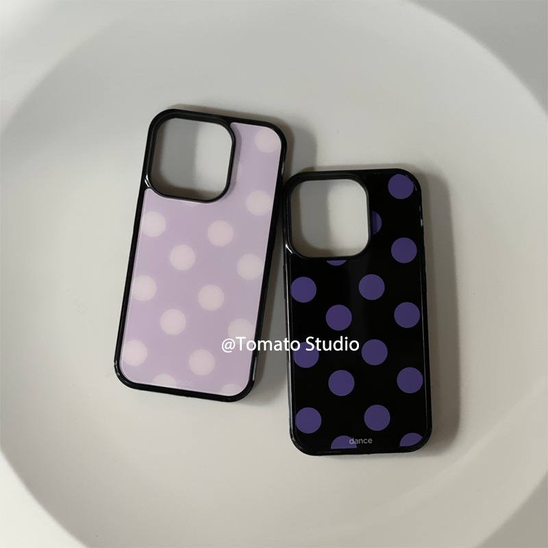 Korean Ins Fashion Purple Polk - Phone Cases Purple recension och pris