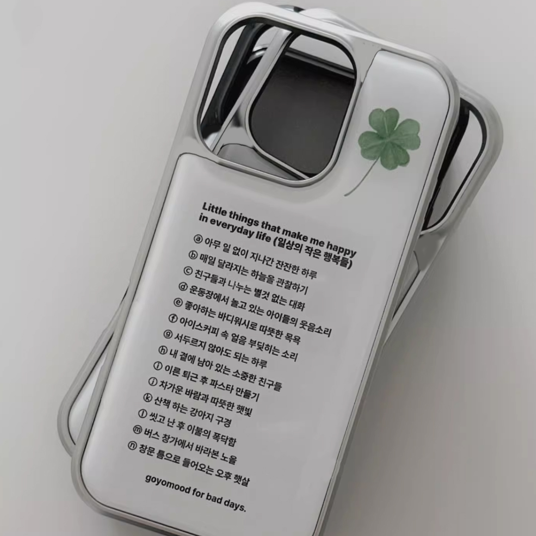 Korean Ins Lucky Clover Phone  - Phone Cases That Charge Your Phone recension och pris