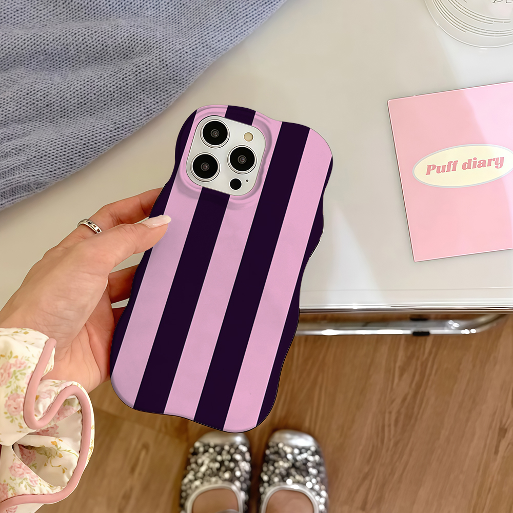 Luxury Wave Deep Purple & Blus - Phone Cases Purple recension och pris