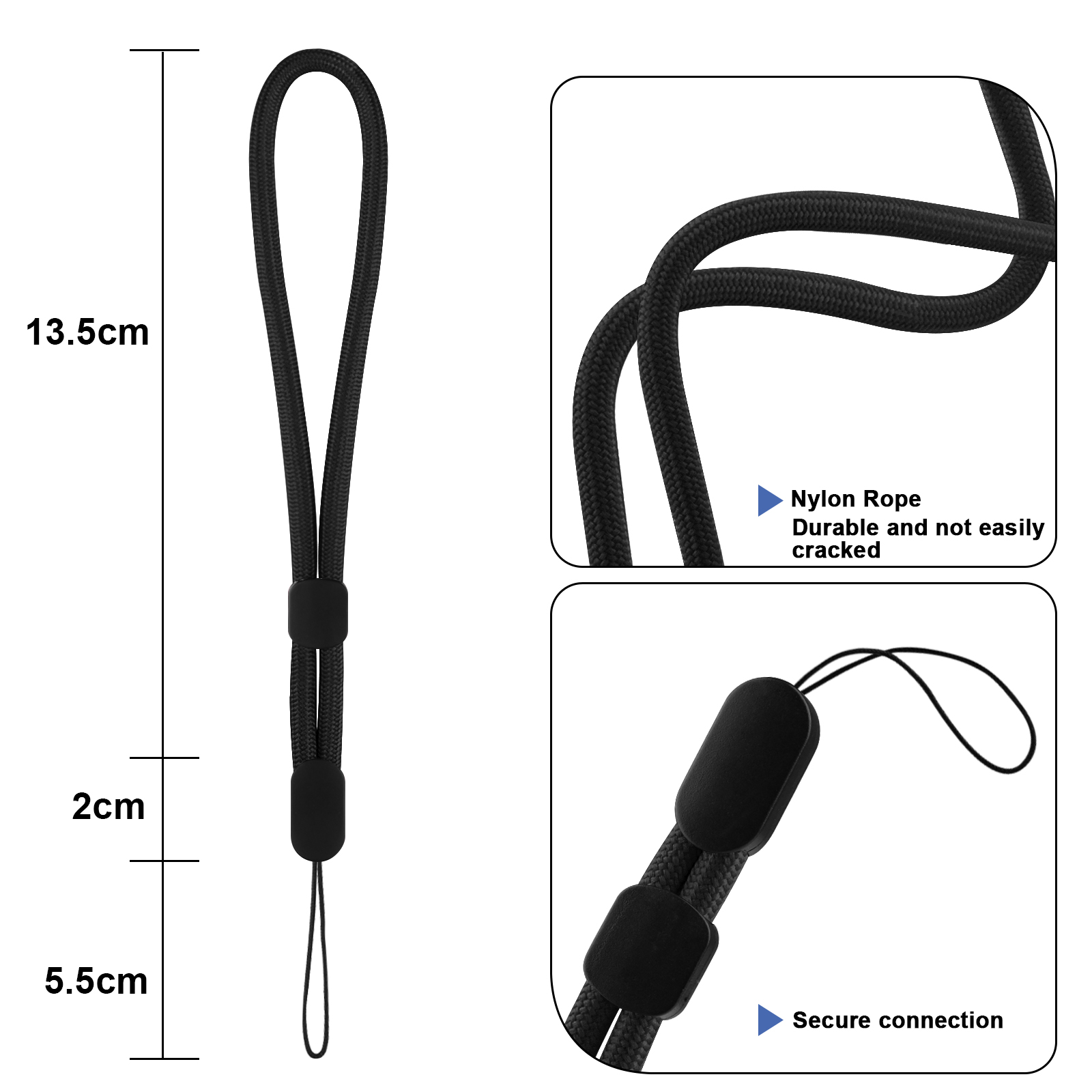 6Pcs/lot Hand Wrist Strap Lany - Phone Cases With Loop recension och pris