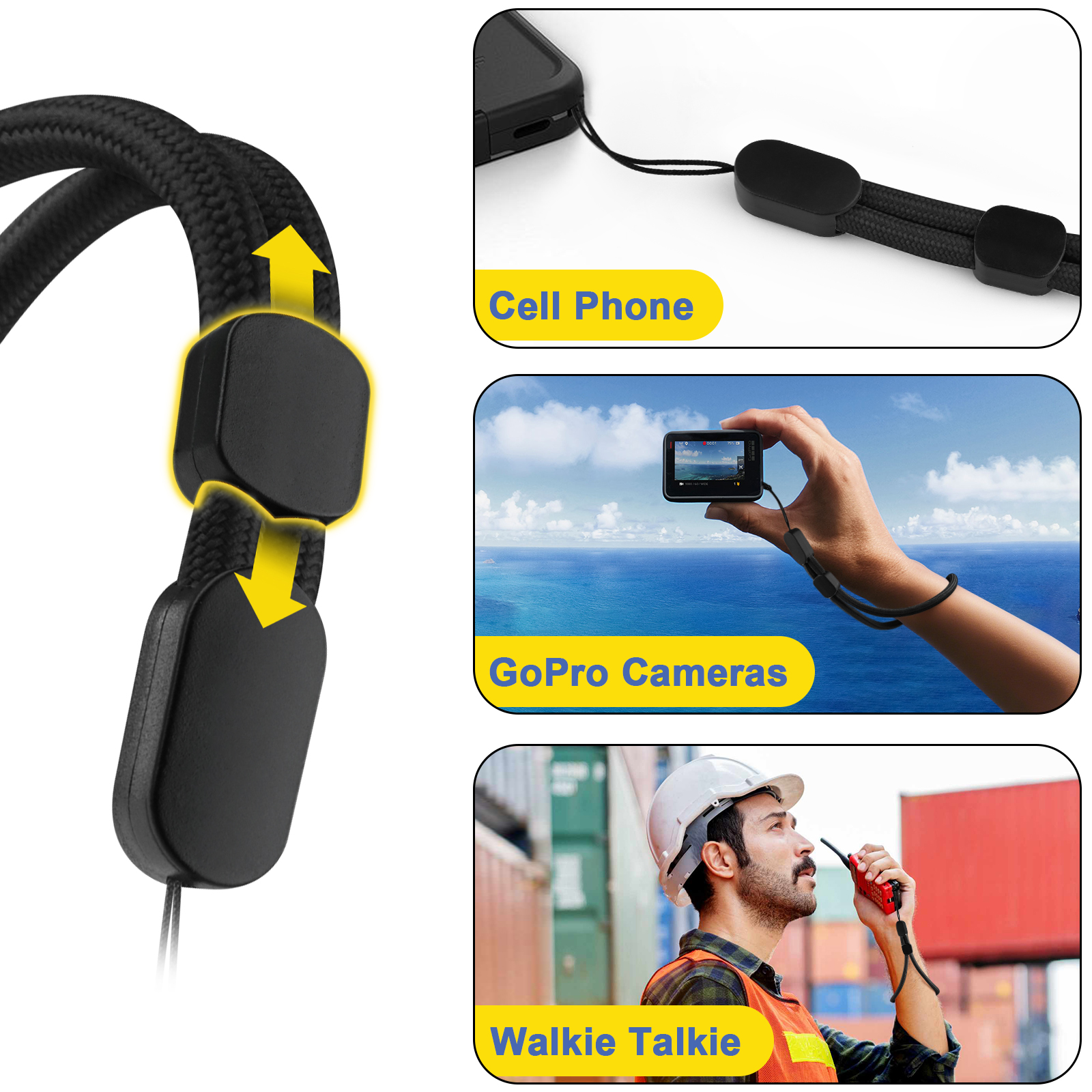 6Pcs/lot Hand Wrist Strap Lany - Phone Cases With Loop recension och pris