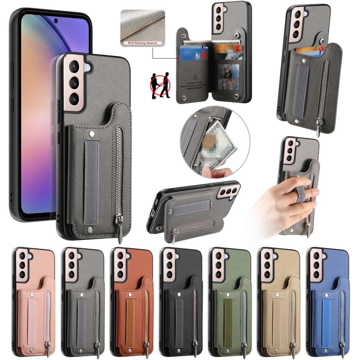 Flip Card Bag Phone Case For S - Phone Cases With Loop recension och pris