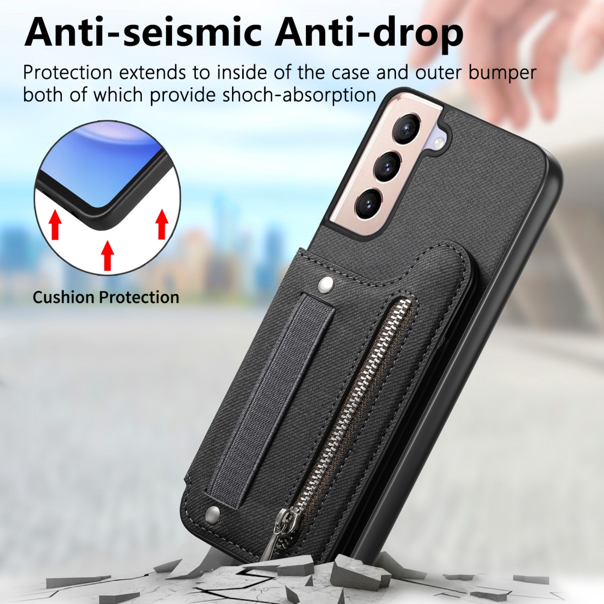Flip Card Bag Phone Case For S - Phone Cases With Loop recension och pris