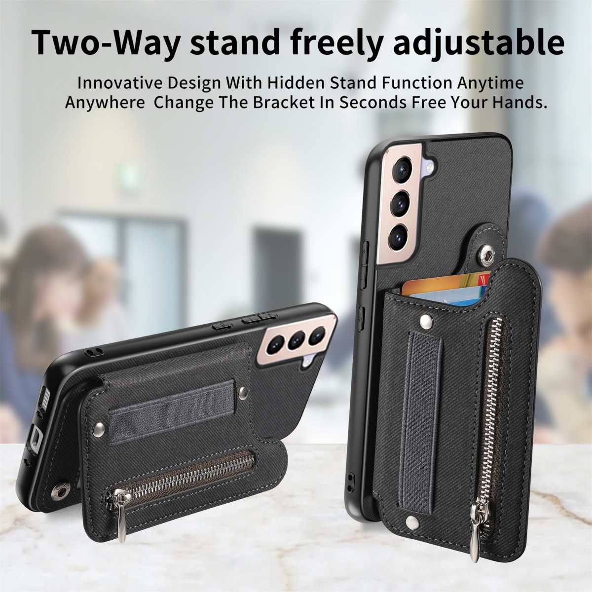 Flip Card Bag Phone Case For S - Phone Cases With Loop recension och pris