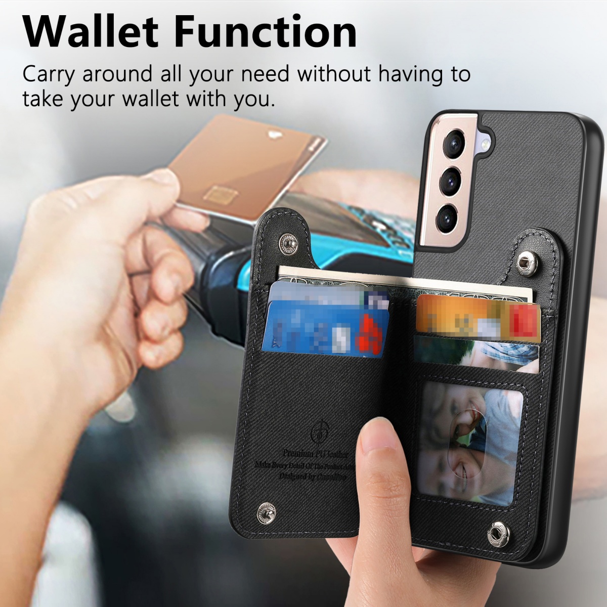Flip Card Bag Phone Case For S - Phone Cases With Loop recension och pris