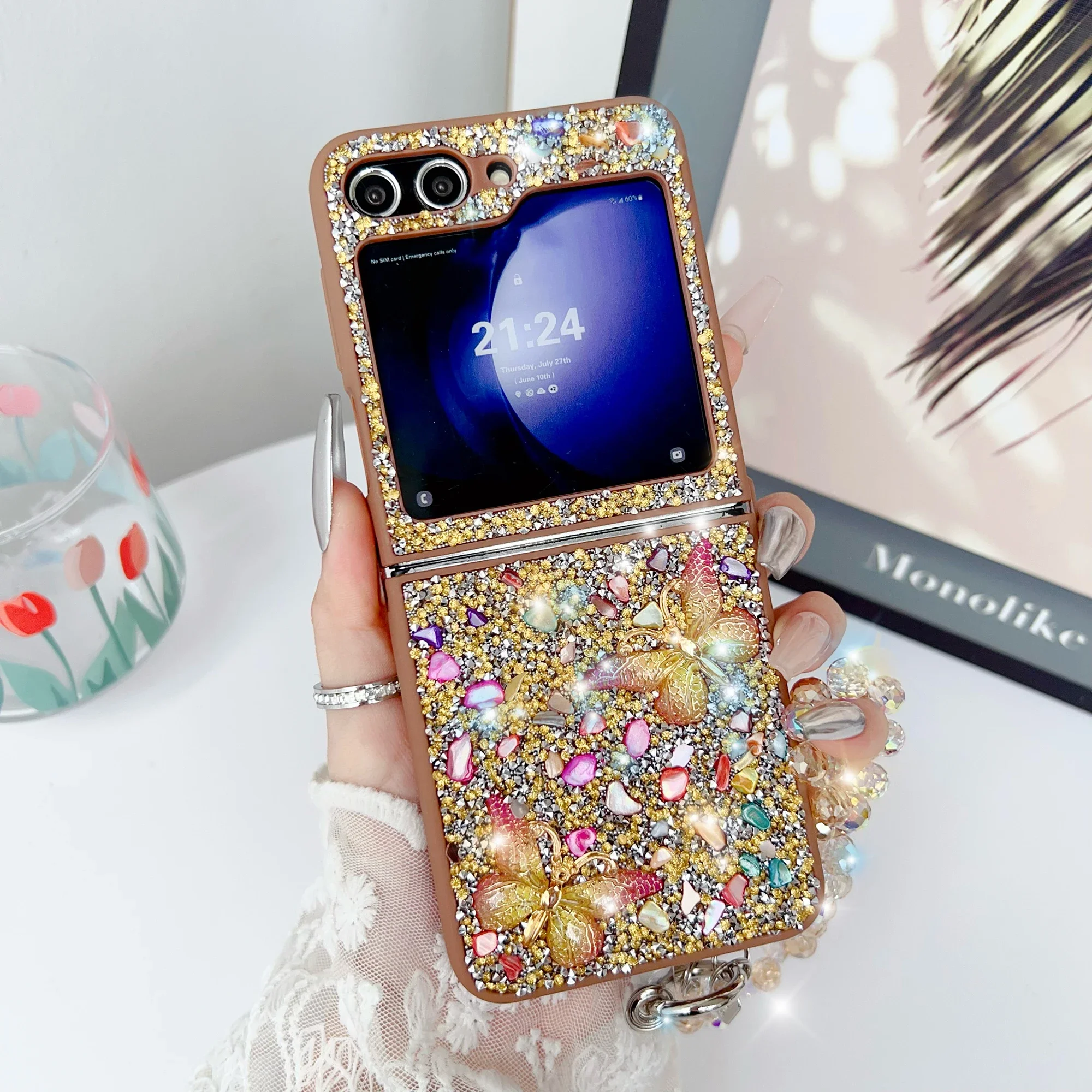 Luxury Glitter Cute Bling Crys - Phone Cases With Loop recension och pris