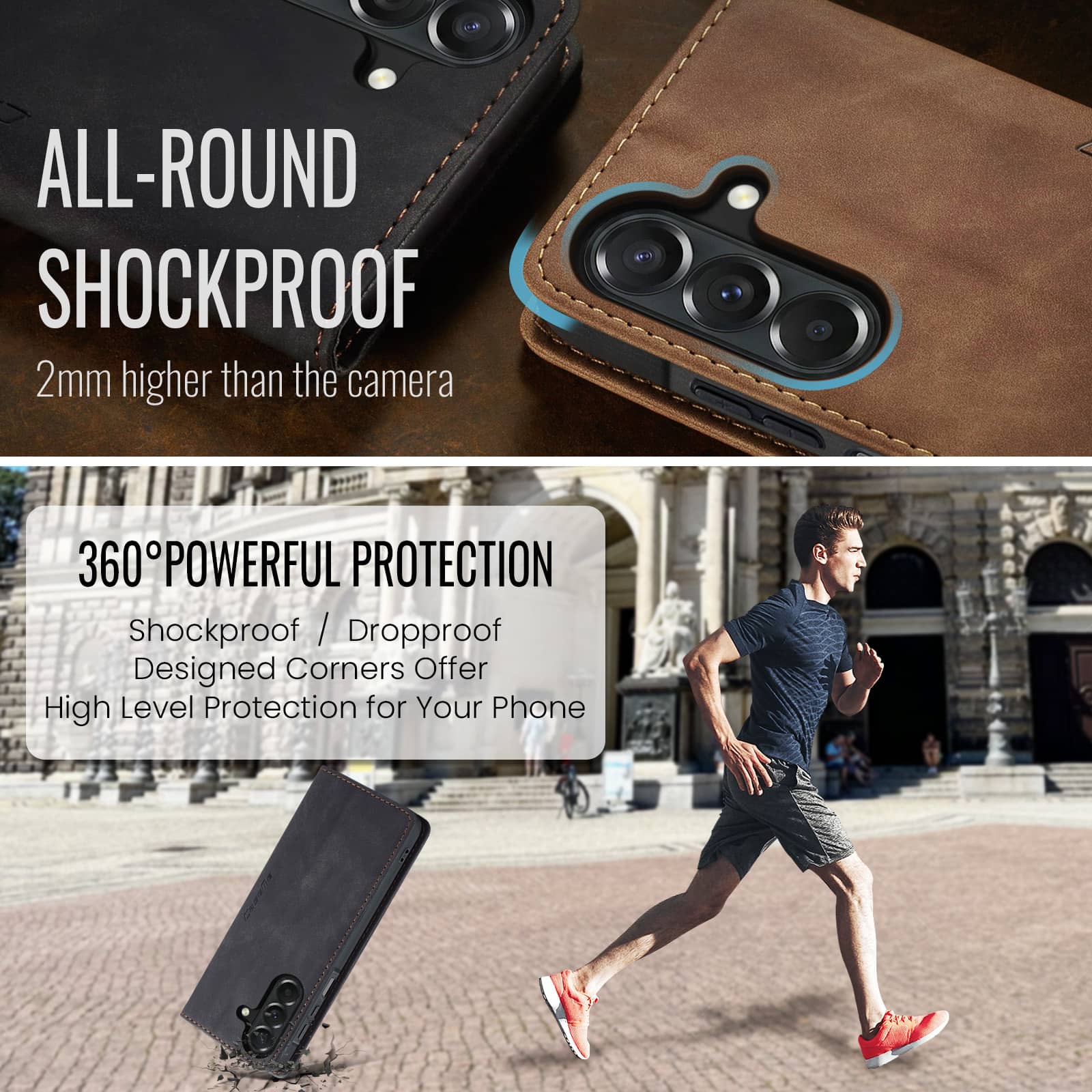 Flip Wallet Case for Samsung G - Leather Folio Wallet Case recension och pris