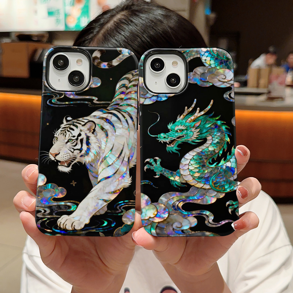 Stylish Tiger Dragon Marble Te - Phone Cases Xs Max recension och pris