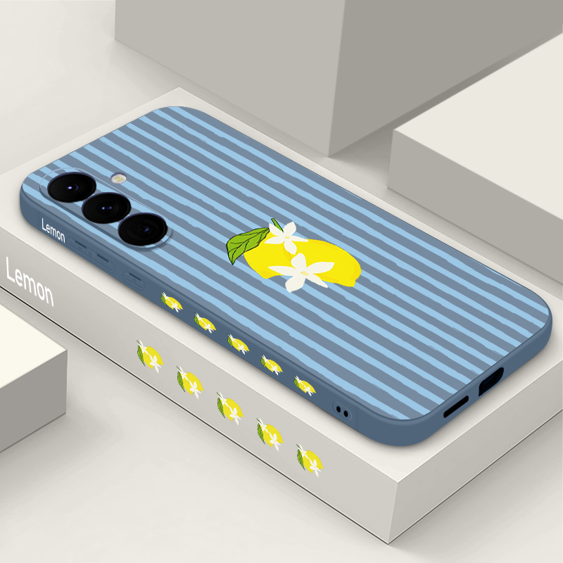 Stripe Lemon Print TPU Phone C - Phone Cases Galaxy S26 recension och pris