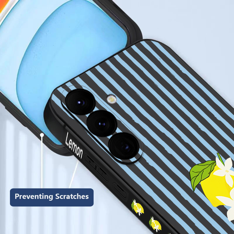 Stripe Lemon Print TPU Phone C - Phone Cases Galaxy S26 recension och pris