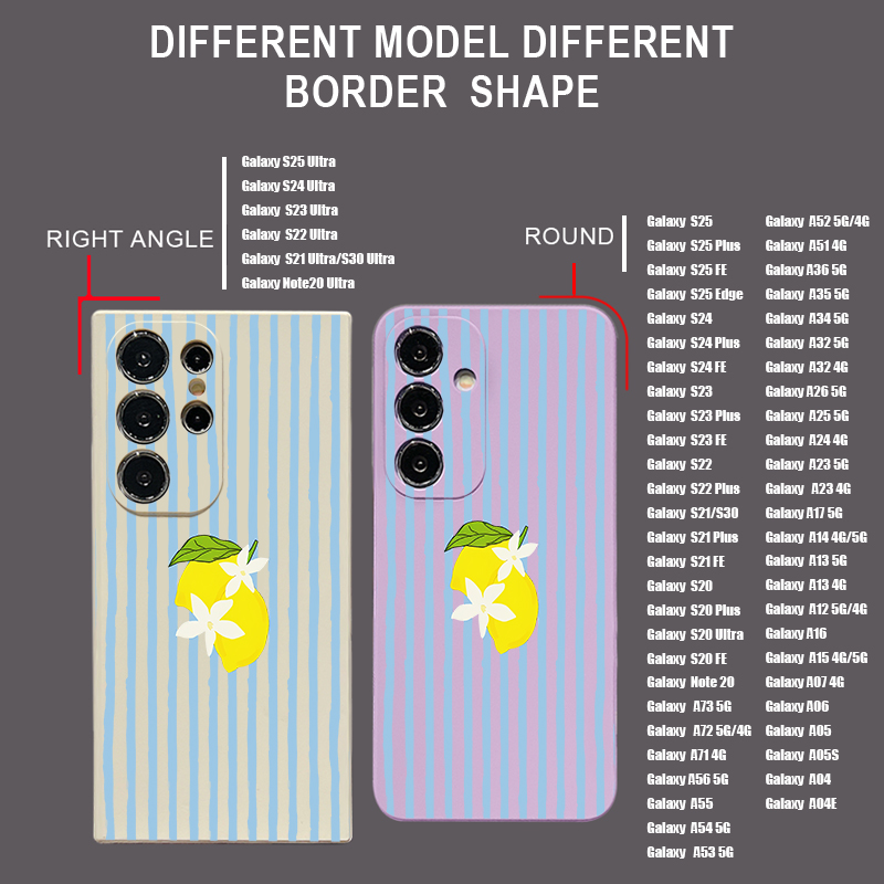 Stripe Lemon Print TPU Phone C - Phone Cases Galaxy S26 recension och pris