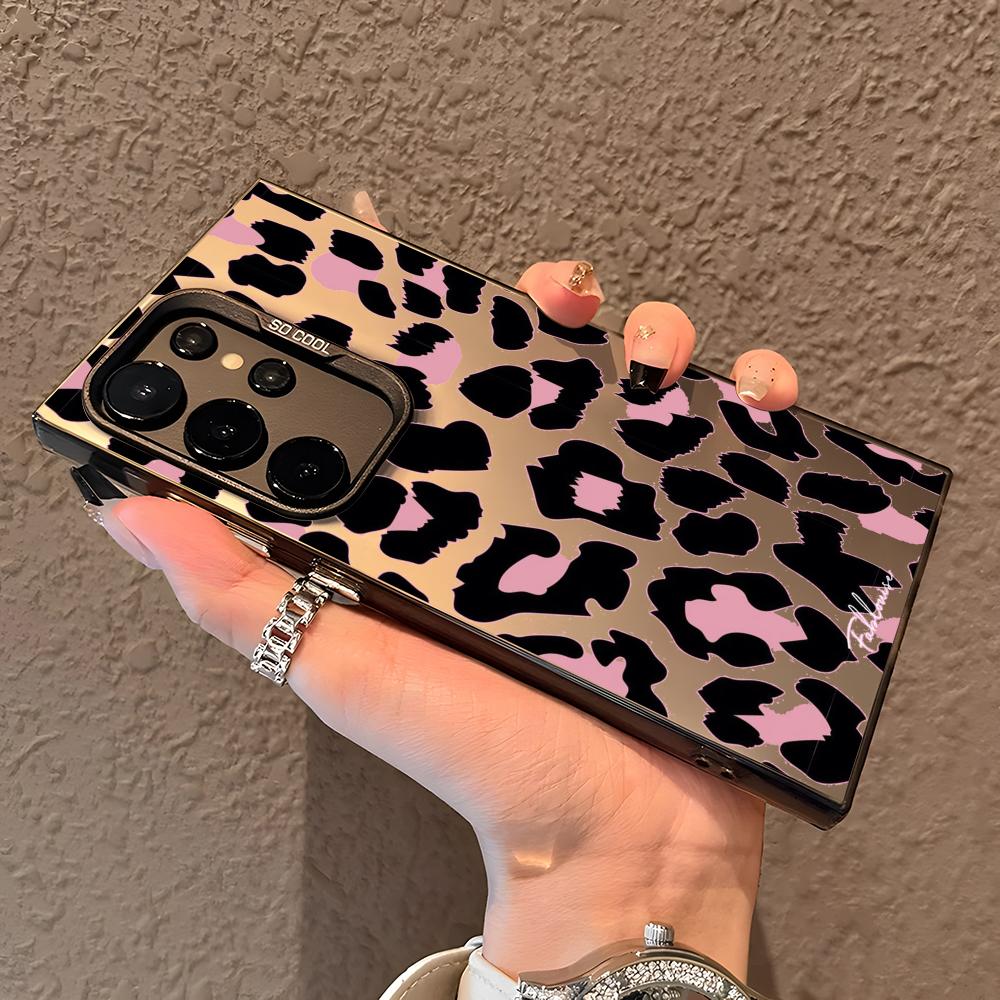 Black Leopard Print Phone Case - Phone Cases Purple recension och pris