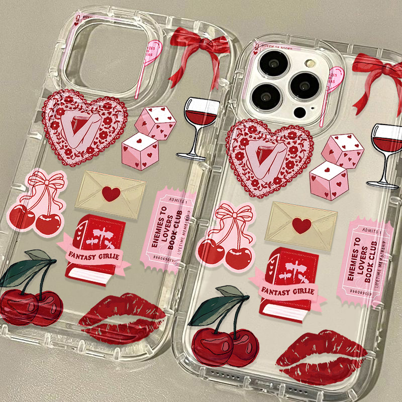 Korean Cute Cherry Bow Phone C - Phone Cases Iphone 15 Pro Max recension och pris