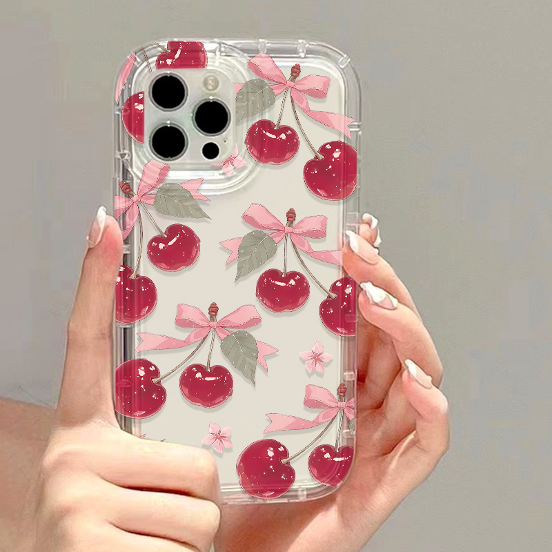 Korean Cute Cherry Bow Phone C - Phone Cases Iphone 15 Pro Max recension och pris