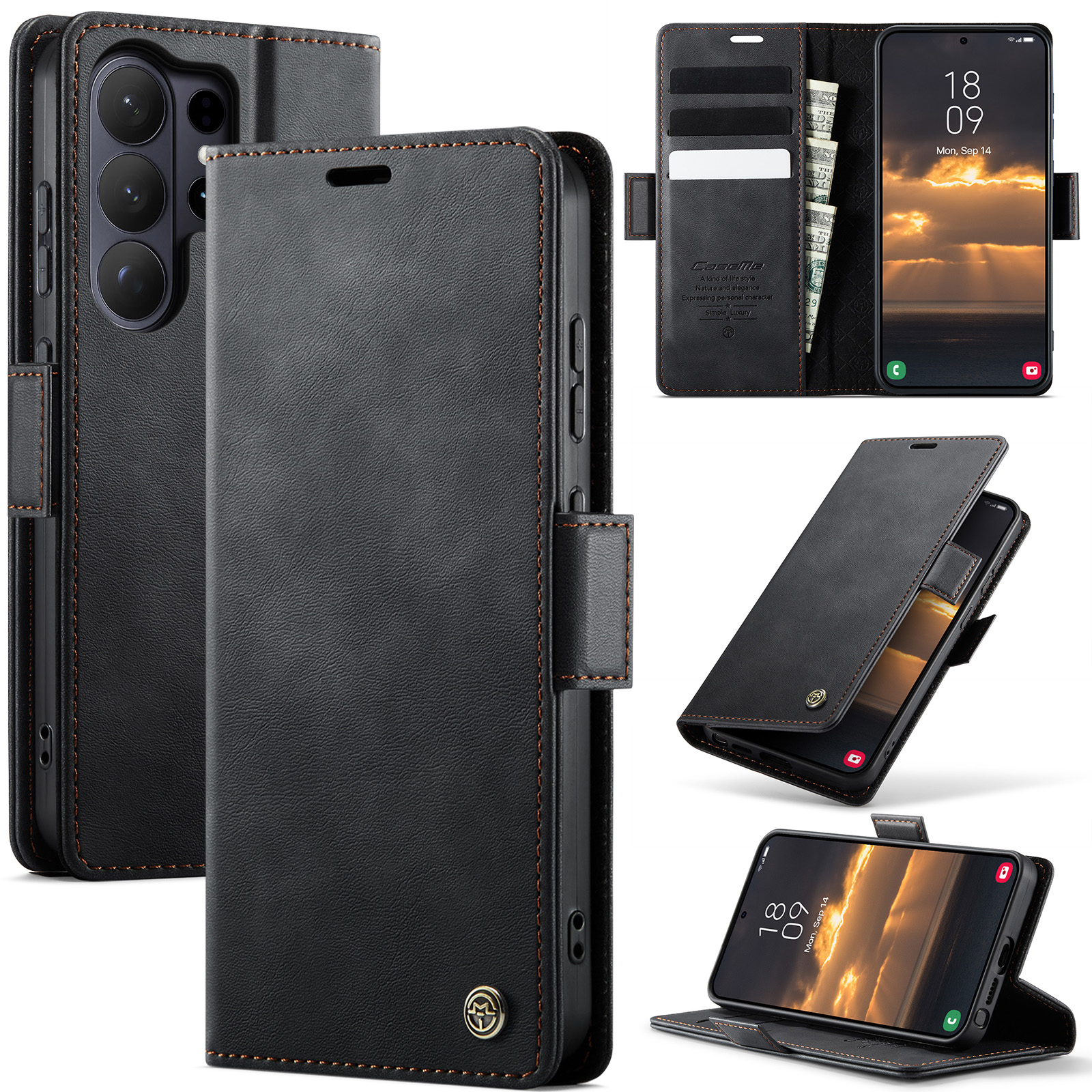 Case For Samsung Galaxy S26 Ul - Leather Folio Wallet Case recension och pris